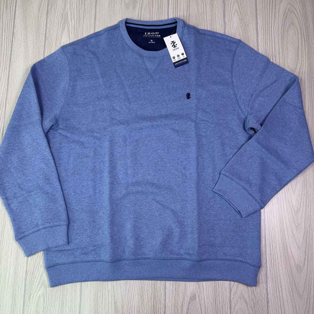 Izod‎ Men's Della Robbia Blue Crewneck Sweatshirt